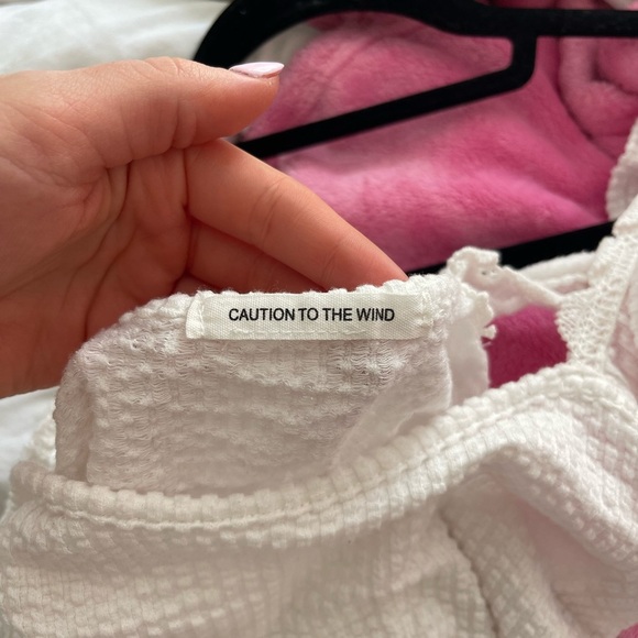 CAUTION TO THE WIND White Dress - Picture 4 of 7